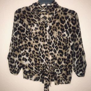 Cheetah blouse